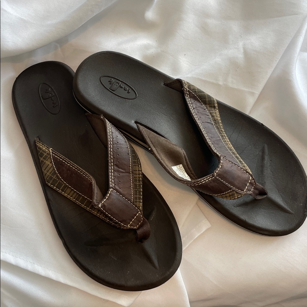 Stylish Men's Brown Flip-Flops Sanuk’s